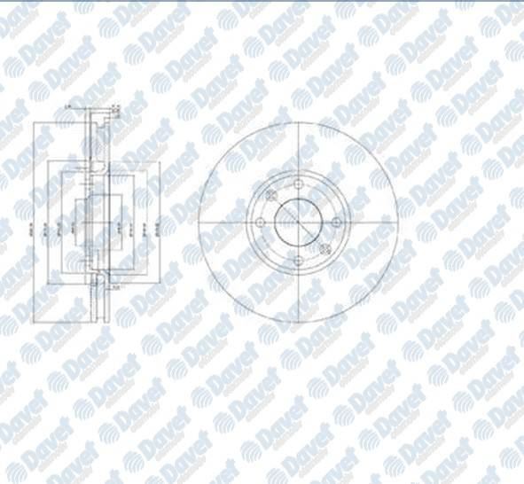 DELPHI BG3622T On Fren (Diski) Aynasi Havali C2-C3-C4-C4-C5-Xsara Ii-Xsara Picasso-Partner Ii-P206-P207-P307-Partner Tepe-Berlingo Iii-P308-P3008-5008-Ds3-C4 Ii Ds4-Ds5 (Havali)